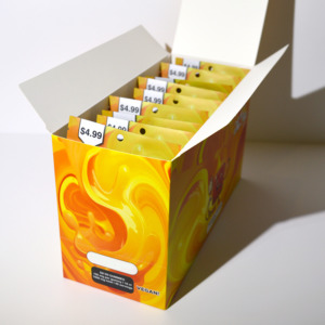 Cookies Display Corrugated Cardboard Counter Candy Boxes In Different Color - Image 5