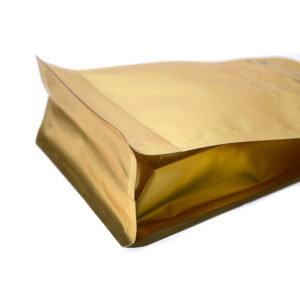 Golden Metallic 8oz 12oz 250g 500g 1kg Coffee Bags Plastic Aluminum Foil Zipper Packaging - Image 6
