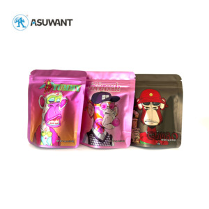 Custom Mylar Bag Printed 3 Side Seal Aluminum Foil Bag Mini Stand Up Pouch - Image 6