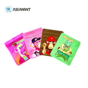 Custom Mylar Bag Printed 3 Side Seal Aluminum Foil Bag Mini Stand Up Pouch - Image 4