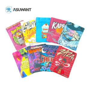 Custom Mylar Bag Printed 3 Side Seal Aluminum Foil Bag Mini Stand Up Pouch - Image 3