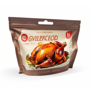 Microwave Hot Anti-fog Pouch with Zipper Handle Roasted Chicken Bag - Image 3