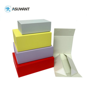 Luxury Magnetic Gift Packaging Box Recyclable Folding Custom Magnet Rigid Paper Boxes - Image 3
